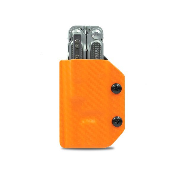 Kydex Sheath for the Leatherman Free P4, CLIP & CARRY, Mfr# LP4-CF-ORNG